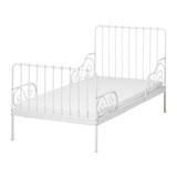 三皇冠 宜家代购 米隆 加长床框架带床板 儿童床可伸缩