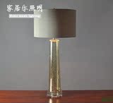 现代中式高档玻璃东南亚风格玻璃台灯欧式美式样板房客厅卧室灯具
