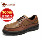 【特卖】Camel/骆驼男鞋 低帮系带潮流男鞋 圆头日常休闲男士皮鞋