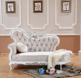 恒祥匹斯 欧式 新古典贵妃椅实木太妃椅躺椅卧室休闲椅布艺沙发椅