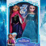 冰雪奇缘玩具 艾莎公主安娜 女孩公仔人偶包邮 芭比娃娃礼盒套装