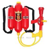 救火英雄消防玩具 背包水枪双喷头大号远射程儿童戏水沙滩玩具