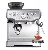 包邮 BREVILLE铂富BES870意式咖啡机 带磨豆功能一体式咖啡机全套