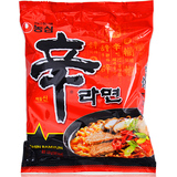 韩国进口零食 韩国农心辛拉面 速食方便面 汤泡面120g 买10份包邮