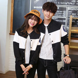2016新款情侣装卫衣套装韩版棒球服长袖开衫外套男女大码学生班服