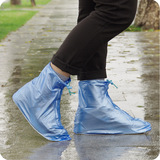 PVC防雨鞋套 加厚底雨鞋男女时尚防水鞋套 儿童防滑下雨天雨靴套