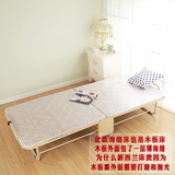绵床硬板床0.8m木板床带轮子折叠床午休床实木床折叠单人陪护床海