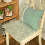 灰绿色小叶 布艺 椅垫/餐椅垫/坐垫/海绵垫/凳子垫 可拆洗可订做