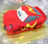 汽车总动员麦昆翻糖生日蛋糕卡通儿童蛋糕北京速递5环内免费送
