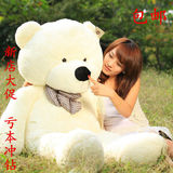 包邮毛绒玩具1.8泰迪熊1.6布娃娃抱抱熊大号2米儿童礼品白色公仔