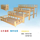 幼儿园四层推拉床儿童推拉床幼儿园木床幼儿园专用床实木床批发