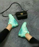 韩国ulzzang气垫鞋增高厚底跑步鞋薄荷绿学生运动鞋女单鞋子