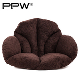 PPW毛绒坐垫椅垫加厚办公室美臀护腰靠垫 榻榻米坐垫学生保暖座垫