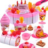 儿童过家家厨房玩具套装 73件DIY生日蛋糕切切乐 3-7岁女孩玩具