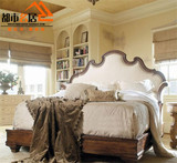 美式乡村实木床1.8米全实木双人床1.5米橡木北欧宜家卧室高档家具