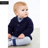 英国next童装2016年春新生儿披肩领针织开衫VL02073780