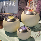 lifiniti金属香薰蜡烛台 客厅欧式创意摆件浪漫烛光晚餐道具