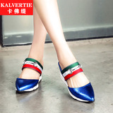 坡跟欧洲站蓝色包头韩版夏季正品红色时尚银色潮流凉靴凉鞋女鞋