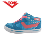 PONY波尼女鞋夏 街头流行潮流中帮休闲鞋滑板鞋42W1AT04GR/BL