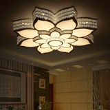 创意温馨时尚主卧室LED水晶吸顶灯简约现代大气客厅餐厅书房灯饰