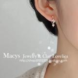 特价清新日系 最特别最美丽最小最优雅的14K金珍珠耳挂耳环