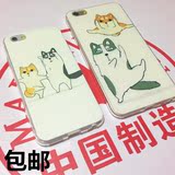 iphone6plus/6/5s哈士奇秋田柴犬神烦狗DOGE精神污染苹果手机软壳