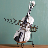 小提琴模型摆件道具 橱窗样板房服装店家居 装饰品摆件艺术品礼物