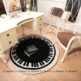 圆形潮牌个性定制钢琴创意简欧地毯客厅茶几卧室电脑椅垫地毯定做