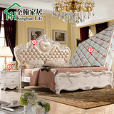 金翰家具欧式床 双人床法式公主床1.8米实木床 卧室家具组合套装