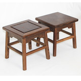 小方凳实木儿童矮凳茶几木质小凳子 小板凳榫卯凳换鞋凳中式鸡翅