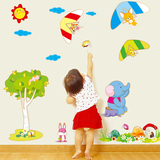 卡通墙贴儿童房间贴画 可移除可爱家居饰品装饰壁贴墙画墙上贴纸