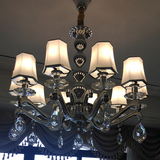 简约后现代锌合金水晶客厅餐厅LED灯设计师酒店样板间奢华吊灯