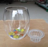 包邮花卉鹅蛋水培玻璃花瓶/透明宜家风格小水培器皿/水培瓶插花