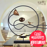 新中式禅意摆件招财莲 创意家装玄关电视柜样板房客厅铁艺工艺品