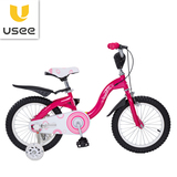 USEE小女孩公主宝宝童车12-14-16寸儿童自行车2-3-6岁小孩城市车