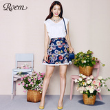 ROEM韩国罗燕夏季新品碎花甜美低腰半身裙RCWH62601M专柜正品
