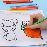 儿童涂色画本 宝宝填色画画本绘画本 涂鸦本空白绘画本手绘素描本