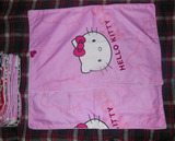 非纯棉一对包邮凯蒂猫拉链式单人卡通床上用品kitty猫学生枕套