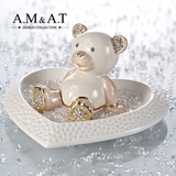 正品AMAT/安蒙·埃特 汽车摆件 水晶小熊装饰品 仪表台装饰物