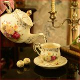 欧式陶瓷咖啡具套装加热茶壶咖啡杯碟组合花茶茶具套装英式下午茶