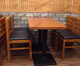 批发咖啡厅西餐厅桌椅快餐店桌子奶茶甜品店桌椅组合实木田园餐椅