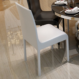 不锈钢餐椅现代简约家居椅子时尚酒店客厅餐桌椅组合金属皮布艺椅