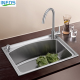 德国INFOS 304厨房不锈钢水槽 洗菜盆 台下盆水槽