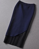 2015秋冬季新款高端女装加大码羊毛针织弹力包臀半裙一步中裙修身