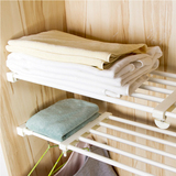 衣柜收纳分层隔板橱柜可伸缩分隔层架厨房免钉置物架不锈钢分层隔