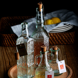波米欧利无铅玻璃酒瓶密封瓶饮料玻璃瓶 油瓶发酵瓶 酵素瓶