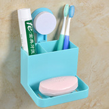 吸盘浴室置物架卫生间壁挂角架洗手间肥皂盒收纳架厨房沥水筷子笼