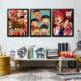 灌篮高手装饰画餐厅日本动漫海报壁挂画个性儿童房男孩卡通有框画