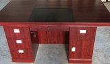 1.4办公桌油漆电脑桌时尚老班桌贴木皮中班台主管桌1.2米小板台