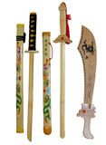 竹子剑 怀旧玩具 学生表演舞台道具 儿童玩具刀剑 舞台表演道具